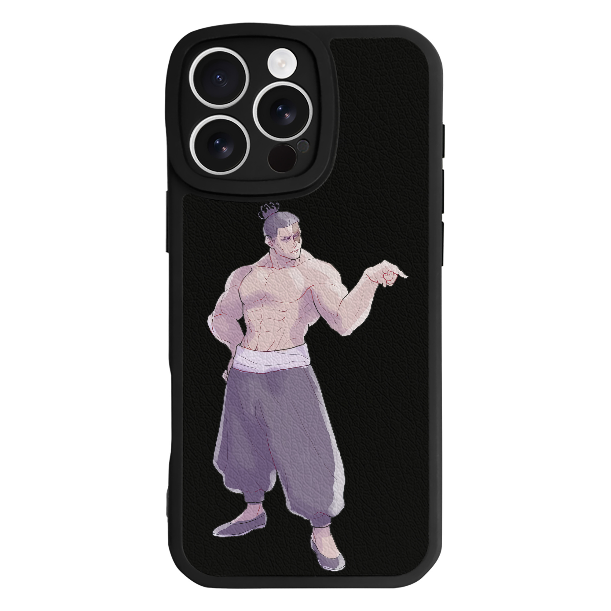 （画像用） 呪術廻戦 Jujutsu Kaisen 【iPhone 16シリーズ対応】シリコンスマホケース（レザー調） 材質：シリコン